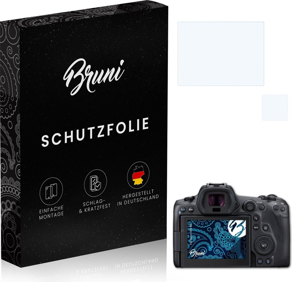 atFoliX 4061187850273, Transparent, Canon, EOS R5, Klare Bildschirmschutzfolie, Kratzresistent, Glänzend