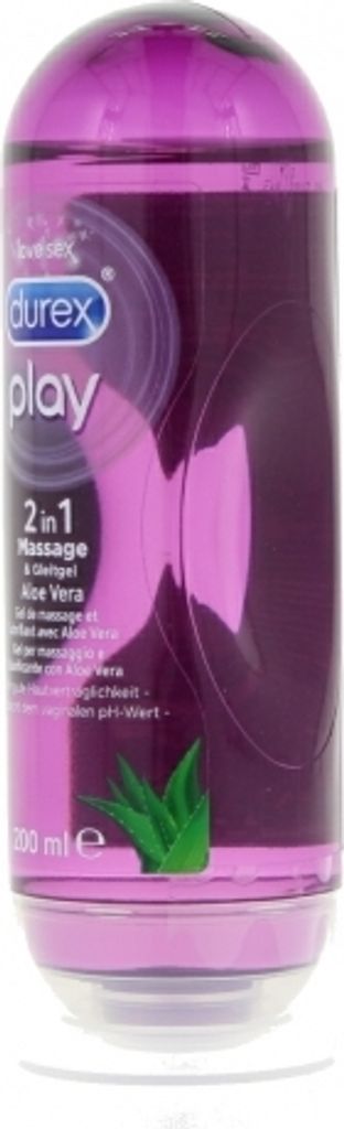 durex gleitgel lila Durex 2in1 Massage- & Gleitgel Aloe Vera, 200 ml