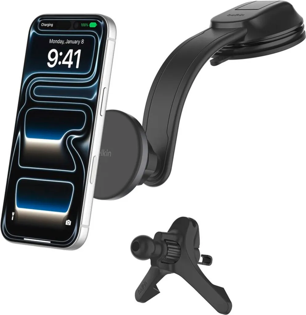 Supporto Smartphone Belkin BoostCharge Nero - Ricarica Wireless Qi2 15W