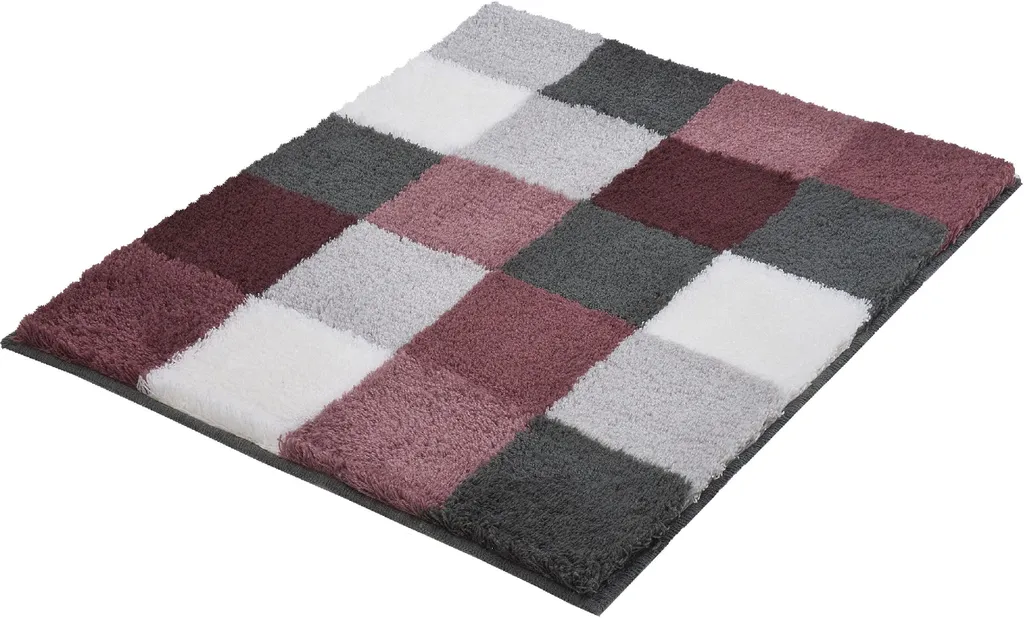Kleine Wolke CARO Tapis de Bain Rose Vieux 55x65 cm Design Texturé