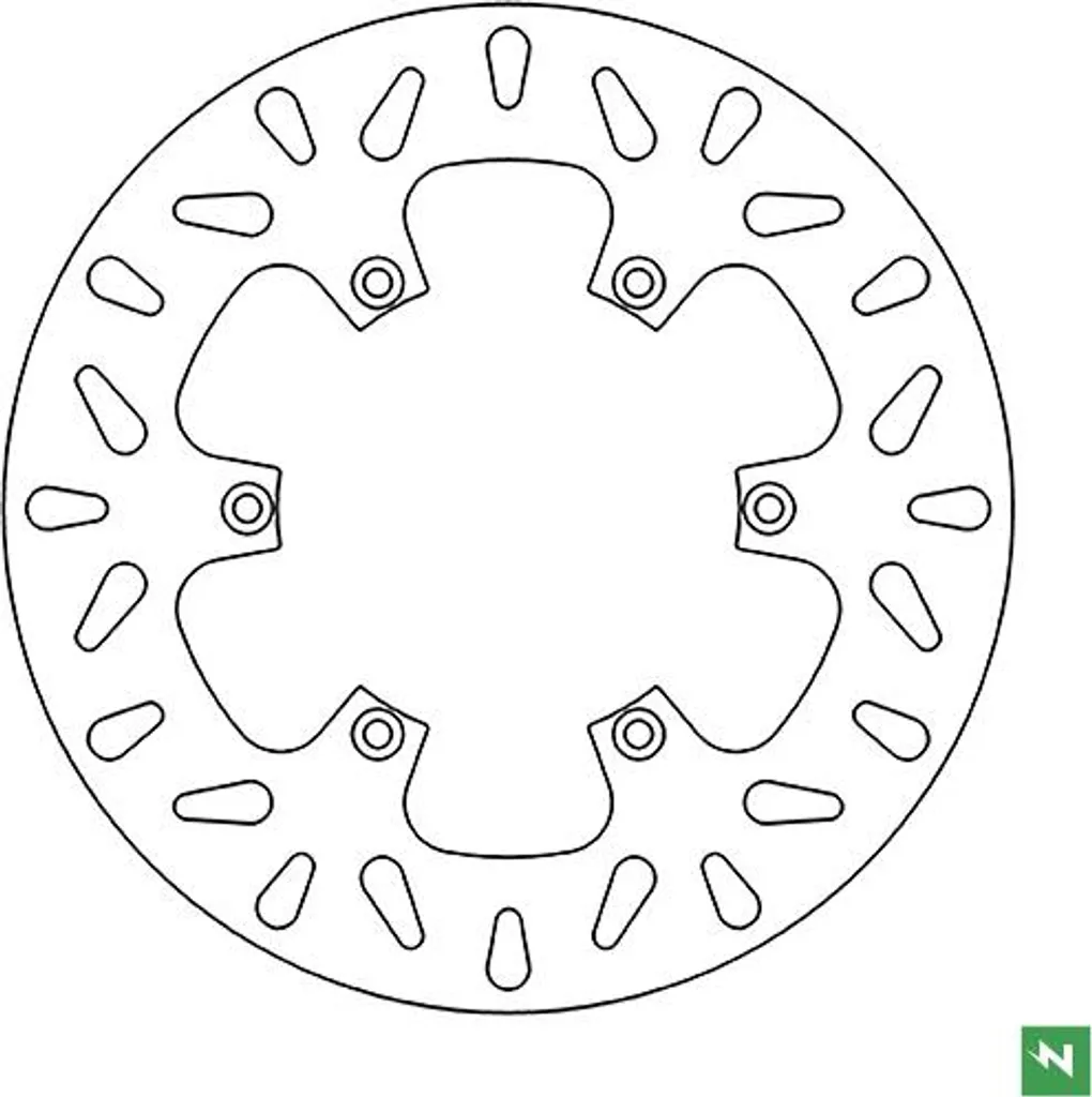 Disque de frein rigide 240mm haute résistance avec fixation à 6 trous