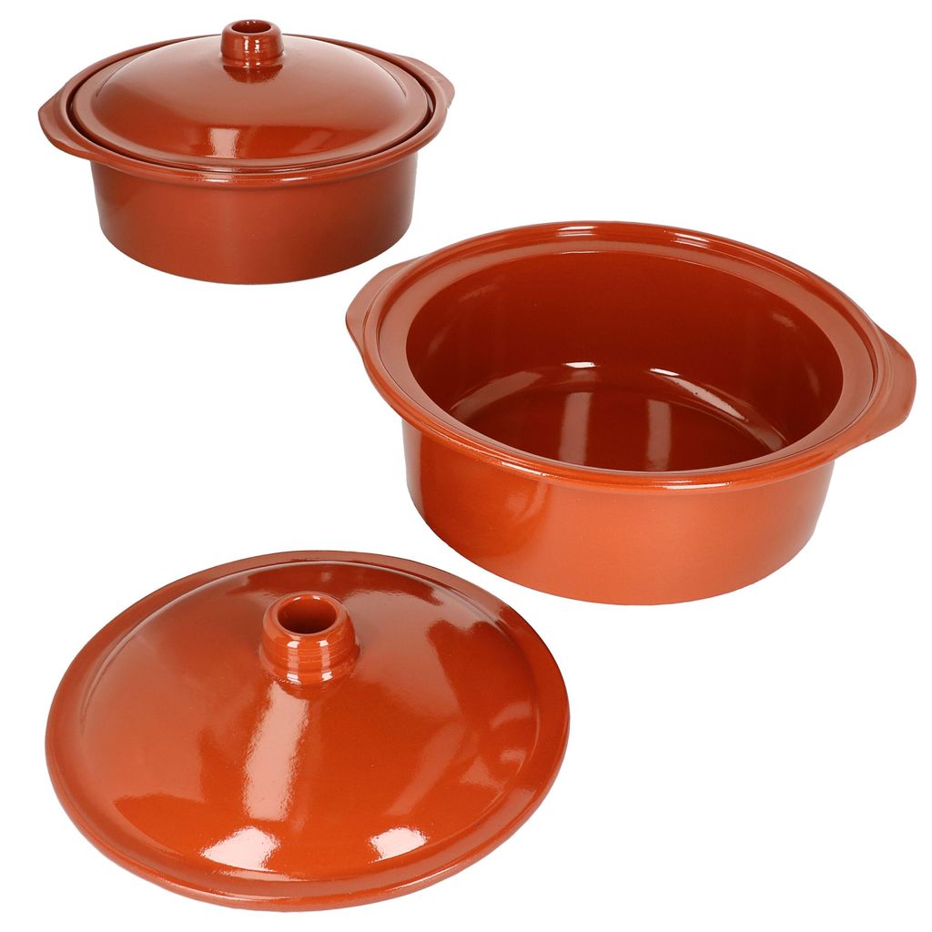 4tlg. Tontopf Set - 2x Tontopf Cocotte 4,5L + 2x Deckel - Produktbild 