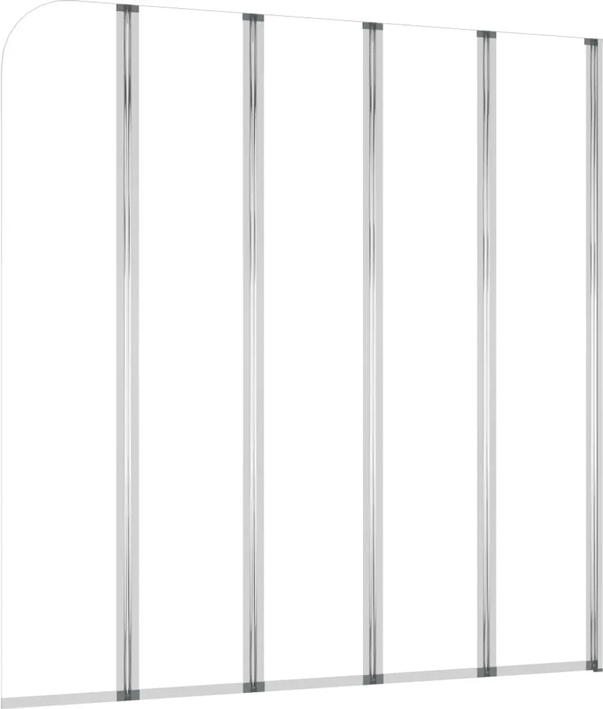 vidaXL Paroi de douche 120x140 cm en verre trempé transparent fixe