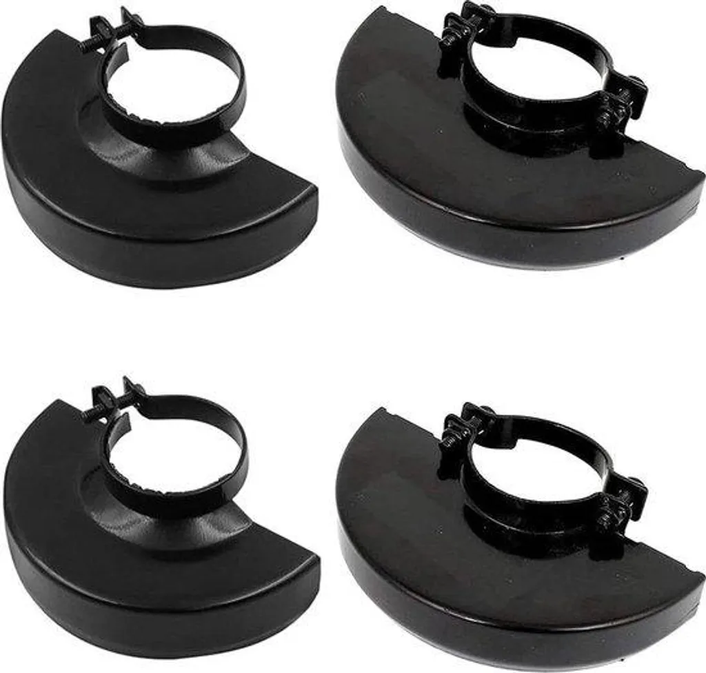 Meuleuse d'angle noire avec carter de protection et kit de 4 pièces