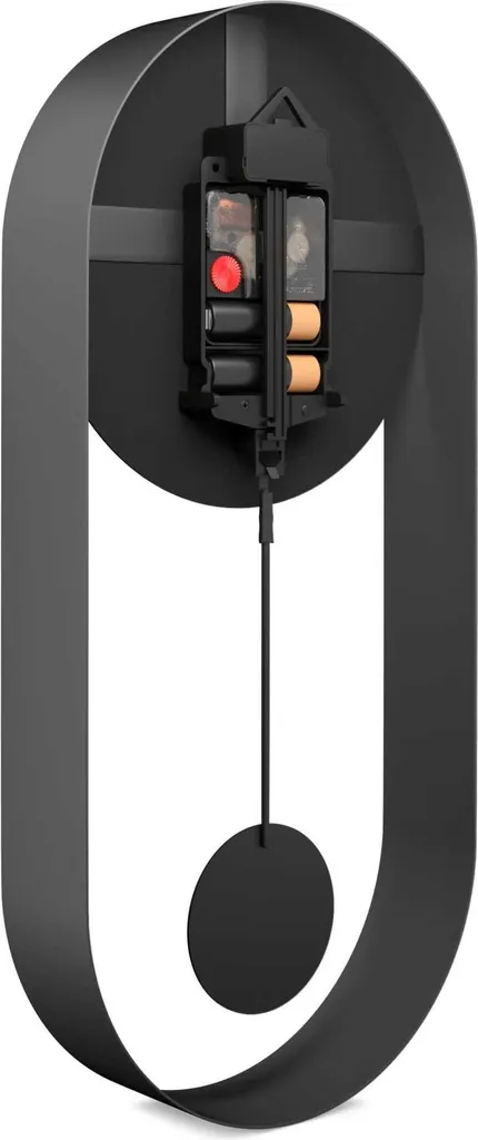 Mebus 12931 Noir Pendule à Quartz - Horloge Murale Précise de 25 cm - 4