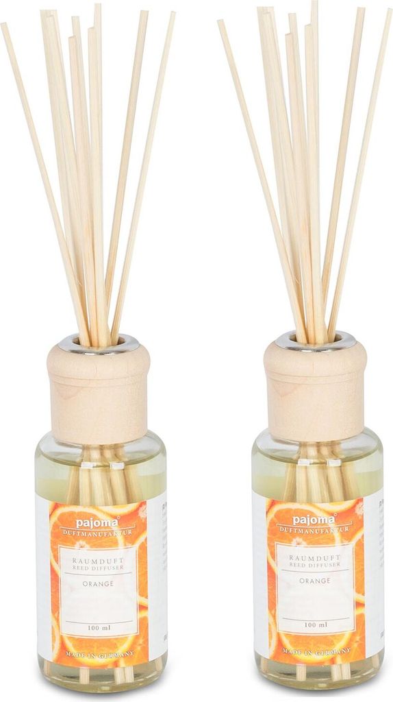 2er Set Raumduft 100ml Orange Lufterfrischer Stäbchen Duft