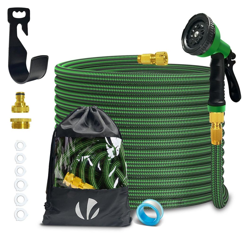 VOUNOT® Flexibler Gartenschlauch 15m, Flexibel Produktbild 