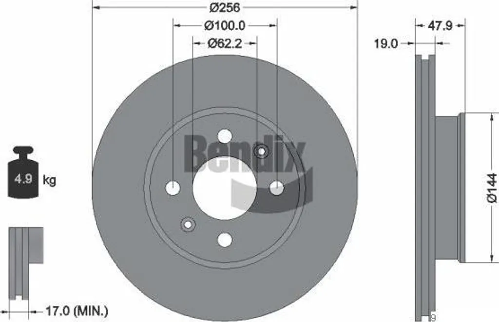 Disque de frein BENDIX BDS1437 : stop aux vibrations sur Getz