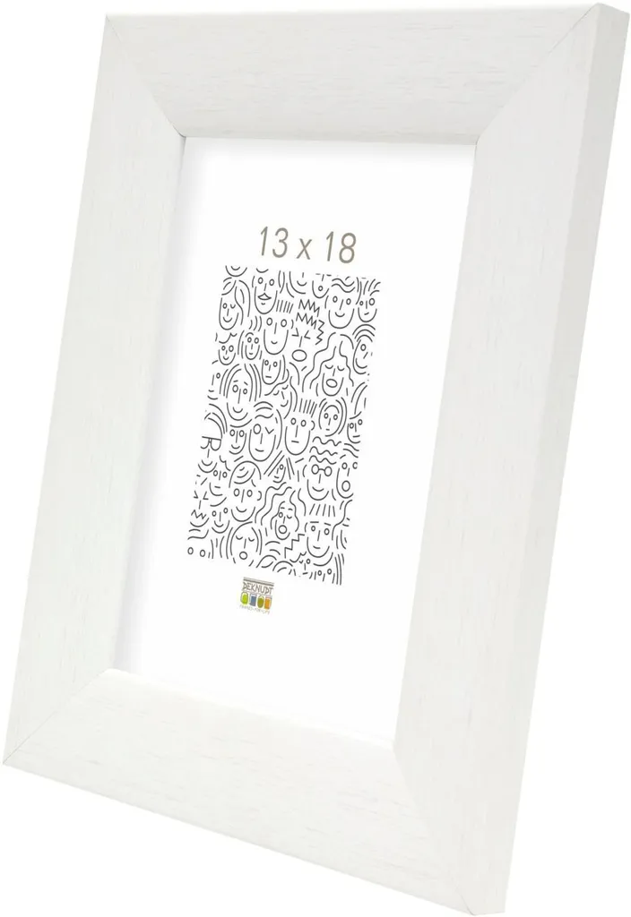 Cornice in Legno S53G Bianco 30x40 cm: L'Eleganza Artigianale Italiana - 4
