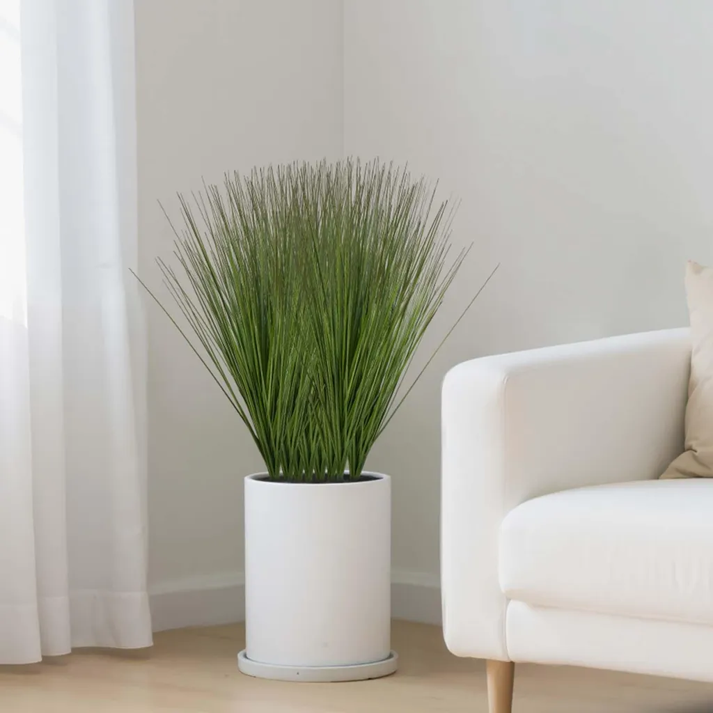 Erba Artificiale a Bulbo 68cm Set 8 | Arredo Minimal PVC Alta Qualità - 8