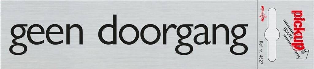 Pickup Route Alulook 165x44 mm Geen Doorgang