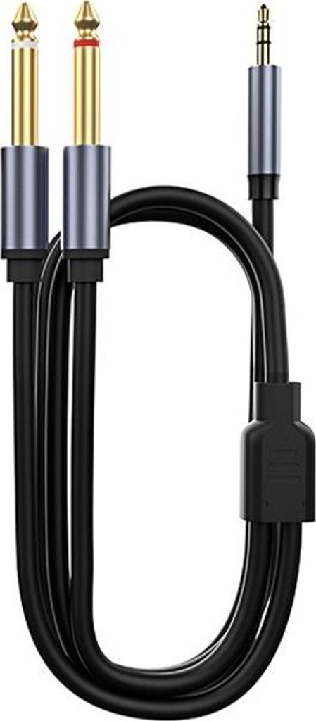 INF 3.5mm auf Dual 6.5mm Audiokabel: Vielseitige Verbindung für Musikliebhaber 1 m