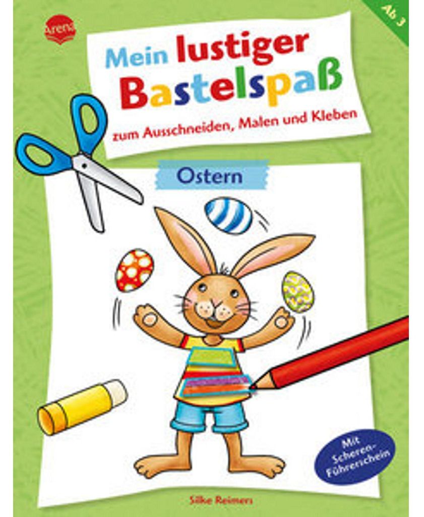 Mein lustiger Bastelspaß zum Ausschneiden, Malen und Produktbild 