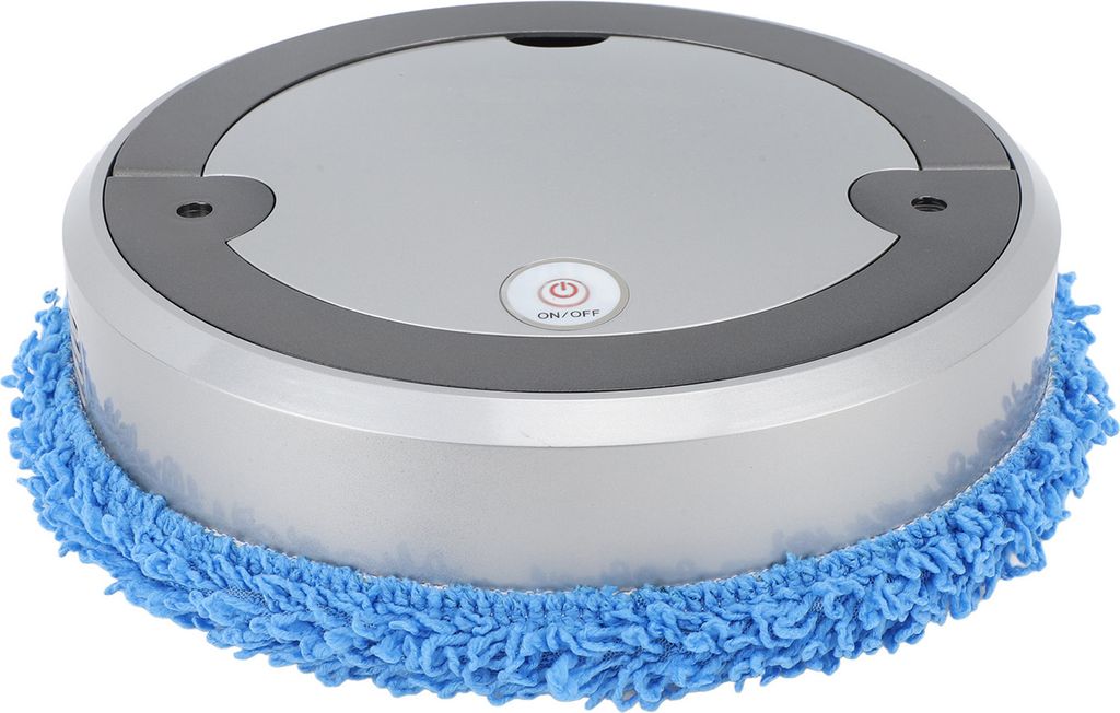 Wischroboter, silbergrau, sprühbar, 2400 mAh, 50 ml Wassertank, nass und trocken, intelligente Wischmaschine für Zuhause