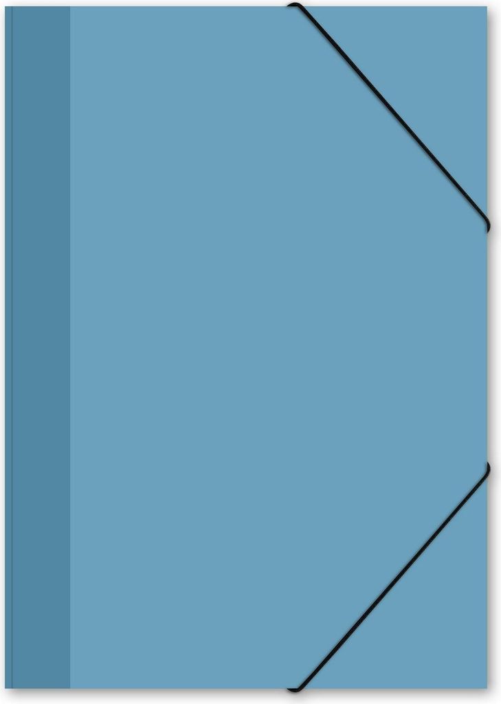 itenga Gummizugmappe Sammelmappe Zeichenmappe A4 PP Motiv NORDIC BLAU