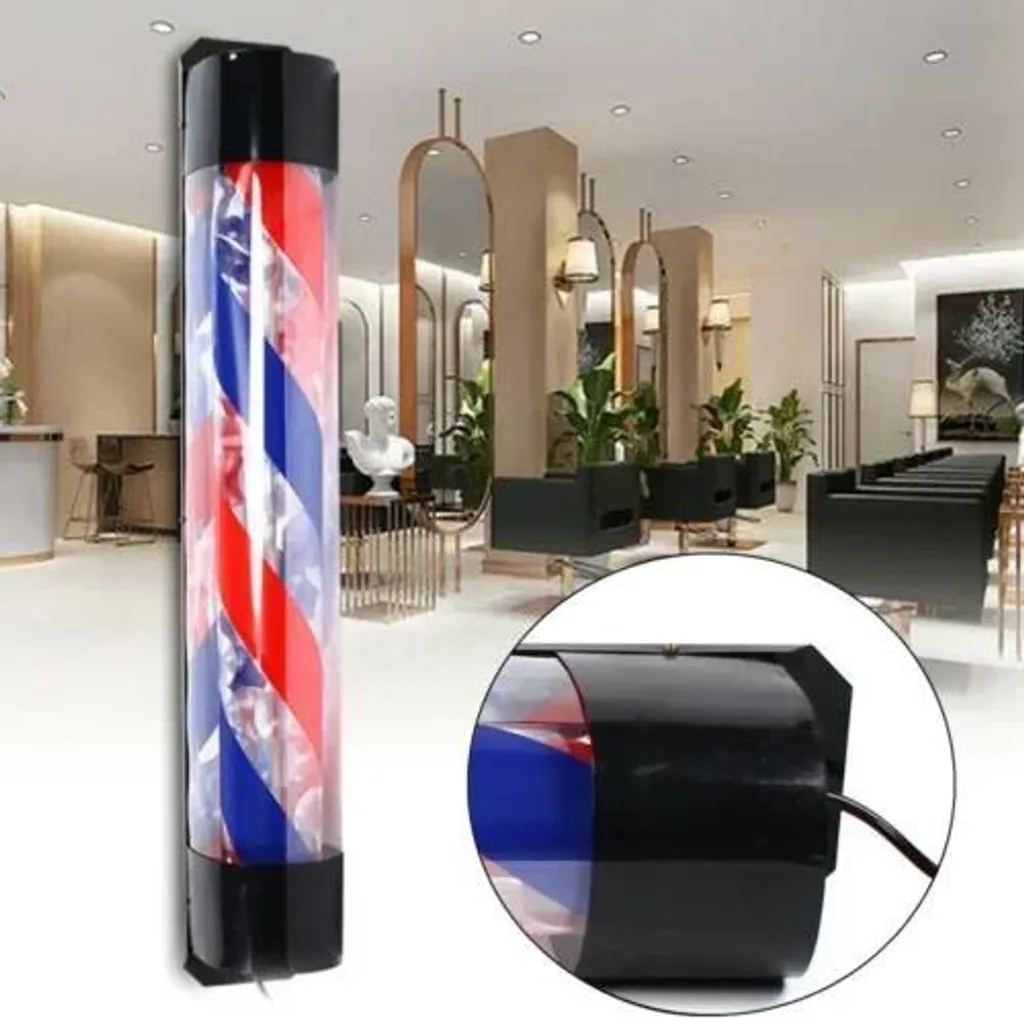 Barber Pole LED 90x13 cm - Insegna Girevole Street Style per Barbieri