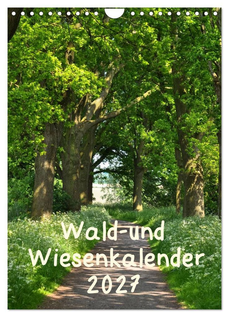 Wald- und Wiesenkalender 2027 Planer (Wandkalender 2027 DIN A4 hoch), CALVENDO Monatskalender