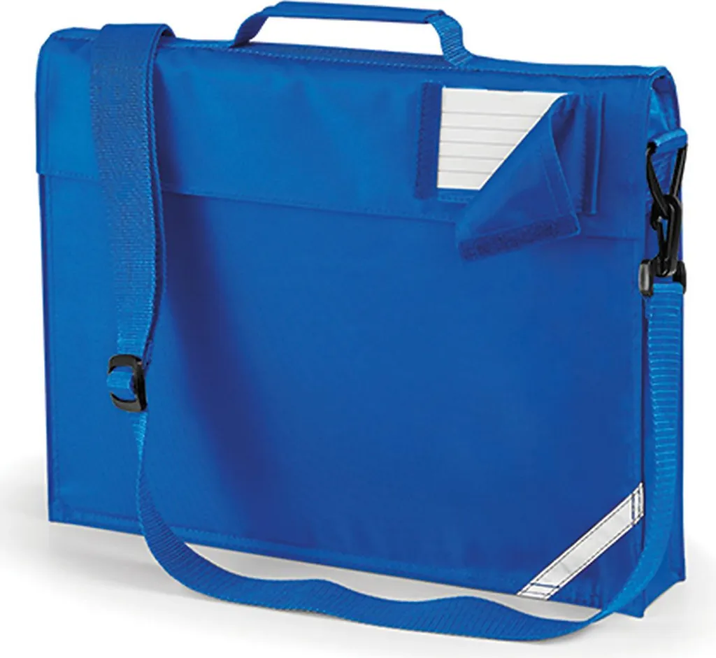 Quadra QD457 | Borsa per libri Junior Custodia per documenti | 37 x 30 x 6 cm - Colore: Royal brillante - Dimensioni: 37 x 30 x 6 cm