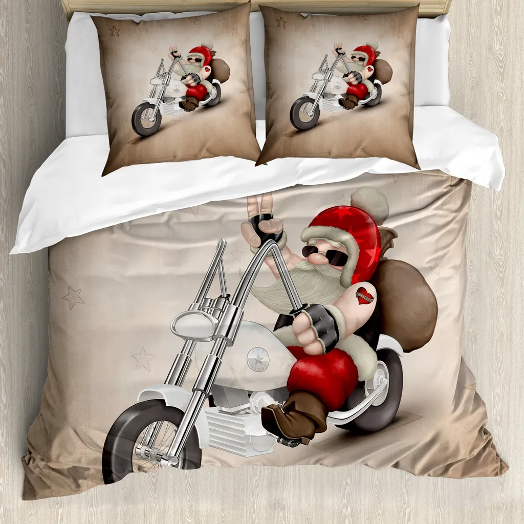 ABAKUHAUS Copripiumino Natale Antiacaro 200x200 cm Microfibra