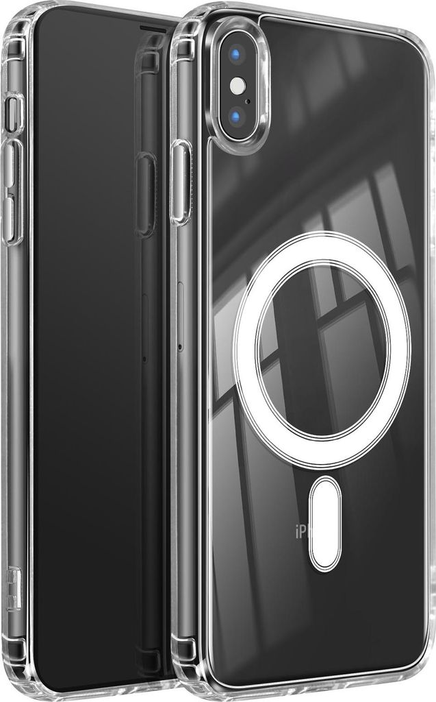 Swissten, MagSafe-Hülle iPhone XS Max transparent Swissten MagStick Clear Jelly, Transparent