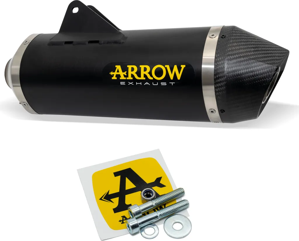 Silencieux Aluminium Noir et Carbone ARROW Race-Tech KTM 690 SMC R
