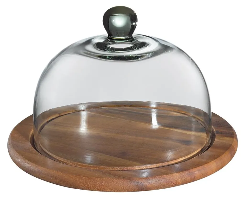 Couronne de l'Avent Gilde Winterschnee 55870, Verre et Bois, 22x25 cm