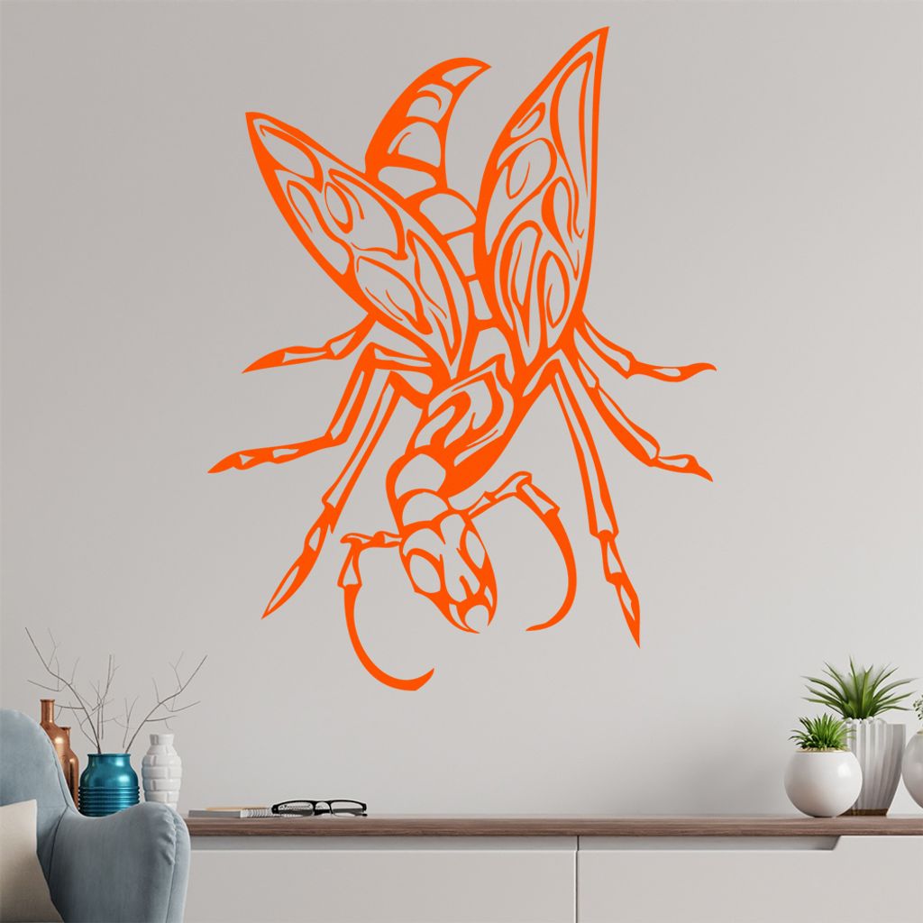 Riesen Käfer Wandtattoo in 6 Größen - Wandaufkleber Wall Sticker - Dekoration, Küche, Wohnzimmer, Schlafzimmer, Badezimmer