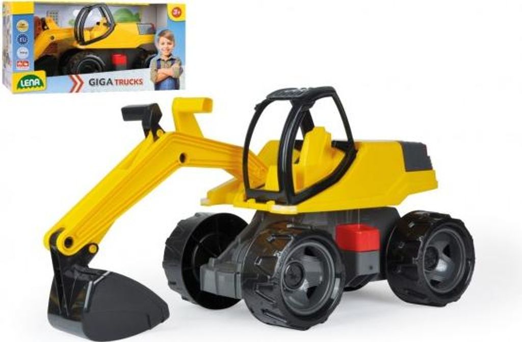 Bagr žlutočerný Giga Trucks plast 80cm Obrázok produktu 
