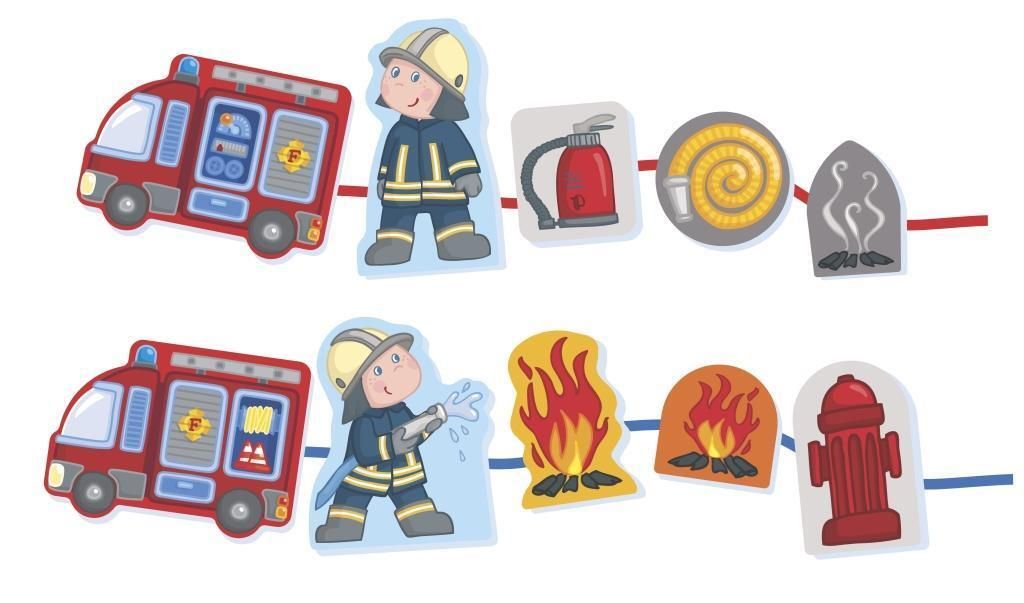 Fädelspiel Feuerwehr