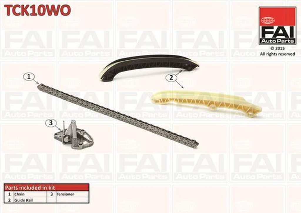 FAI AutoParts TCK10WO Steuerkettensatz OE 03D109229 kompatibel mit Ibiza, Fabia, Fox, Polo 9N, Boxer, Partner, C3, Cordoba, Polo 6V