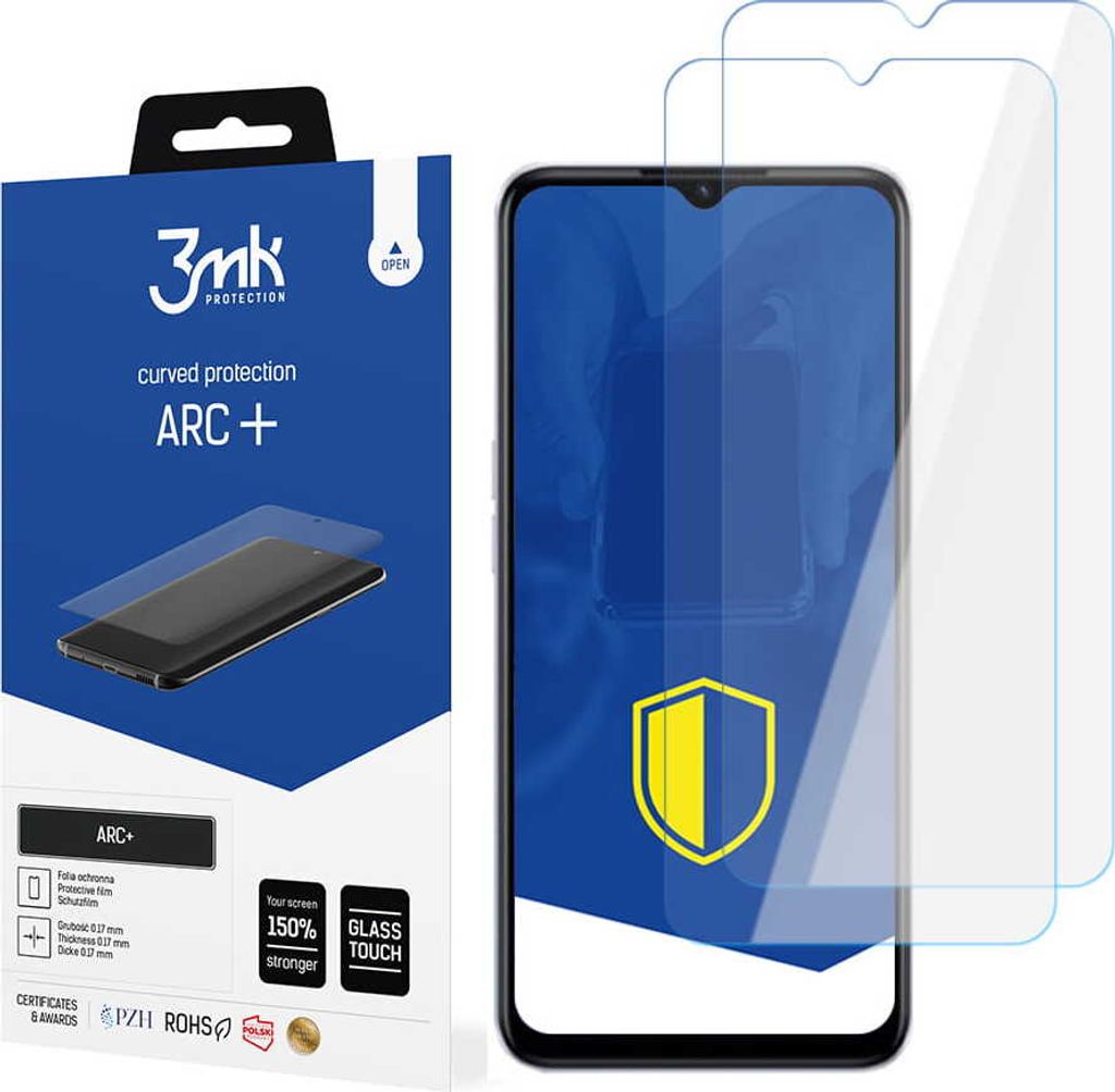 3mk Display Schutzfolie ARC+ für Oppo A57 4G 0,17mm Self-Heal (2 Stück)