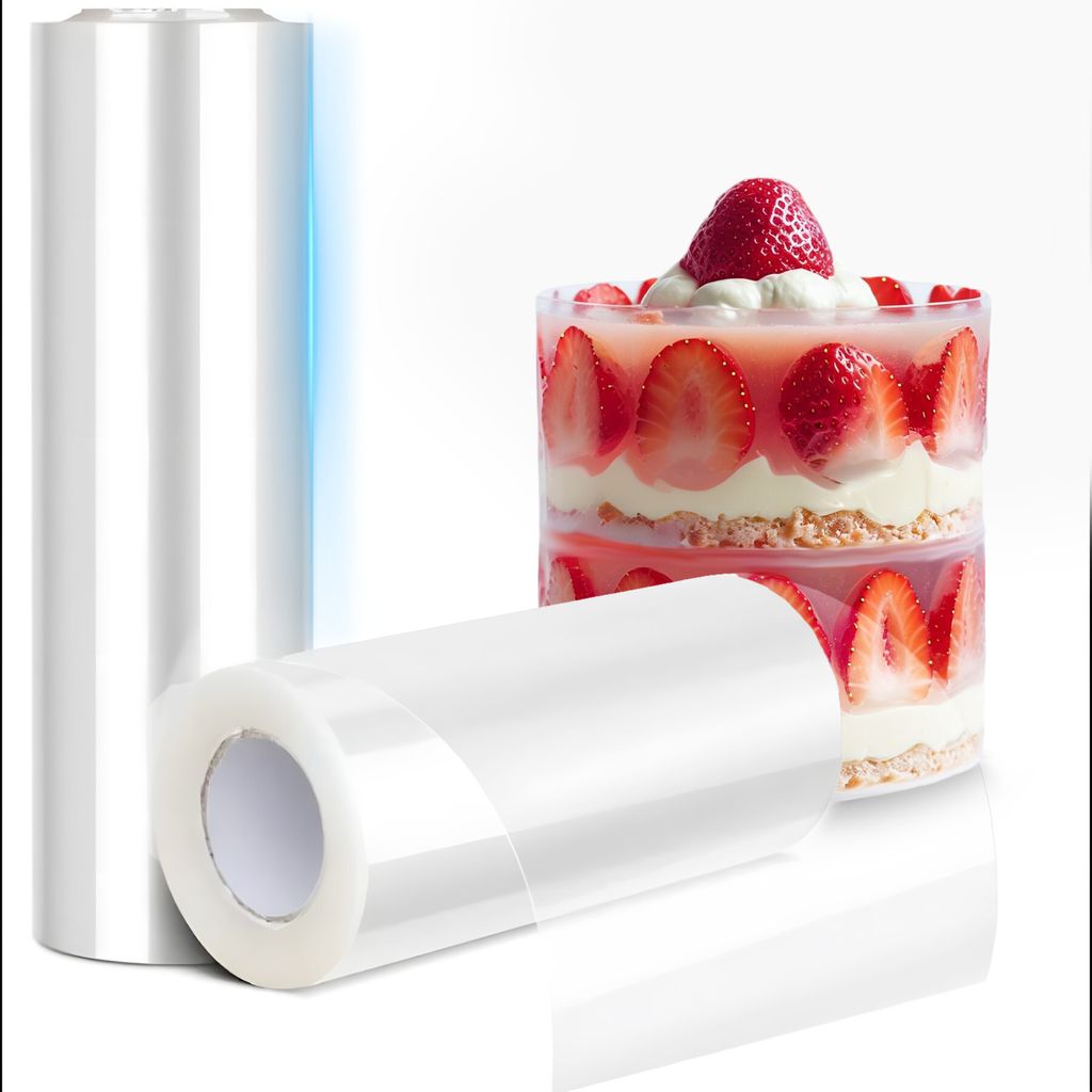 Tortenrandfolie 20 cm Hoch Tortenfolie Acetat-Rolle Tortenring Torten Rolle Kuchen Halsbänder Backzubehör Transparent Retoo