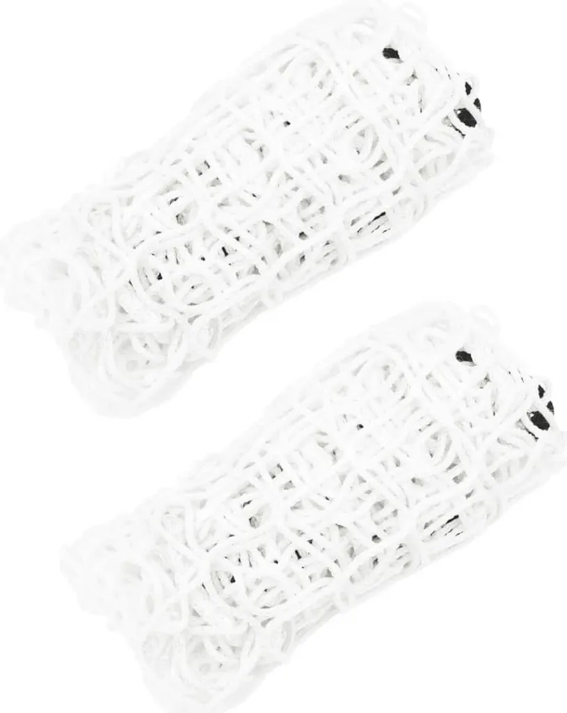 Filets à foin rectangulaires blancs 90x60 cm en PP - Lot de 2 pièces