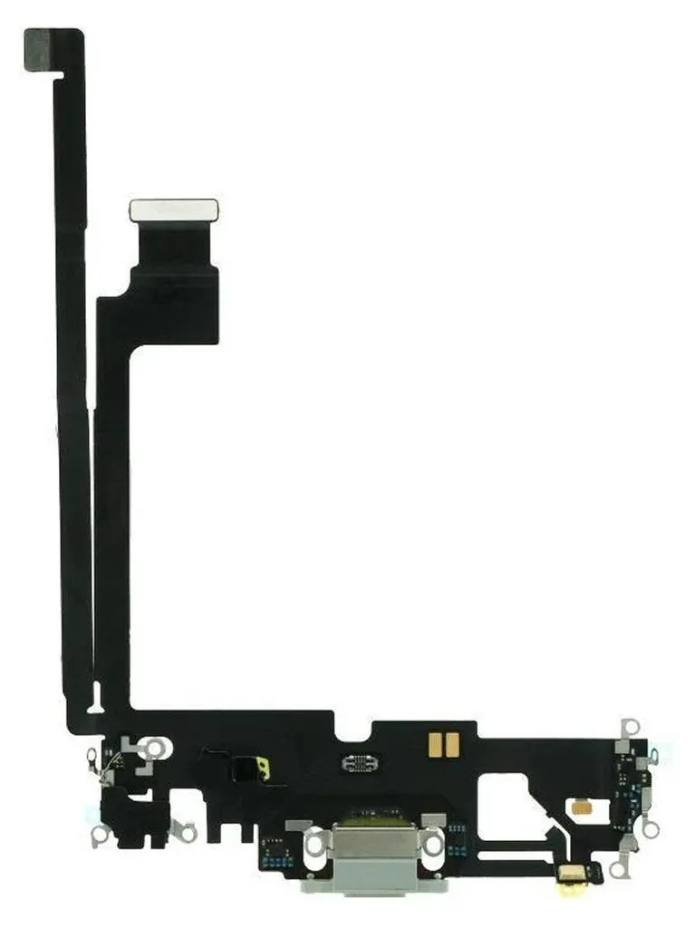 Port de chargement blanc pour iPhone 12 avec micro et nappe flexible