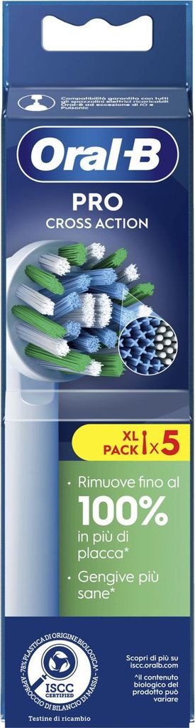 Oral-B CrossAction 80730885 Elektrischer Zahnbürstenkopf 5 Stück(e) Weiß