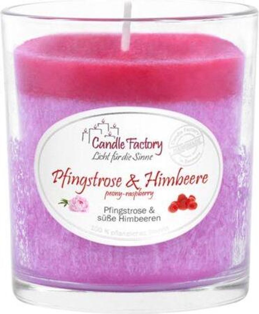 Candle Factory Party Light Kerze Pfingstrose & Himbeere Duftkerze 201156