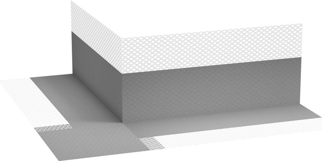 Dichtecken 1 St. Außenecken Nassbereich Wasserdicht Abdichtung Bad Dusche LEVEL+ G01