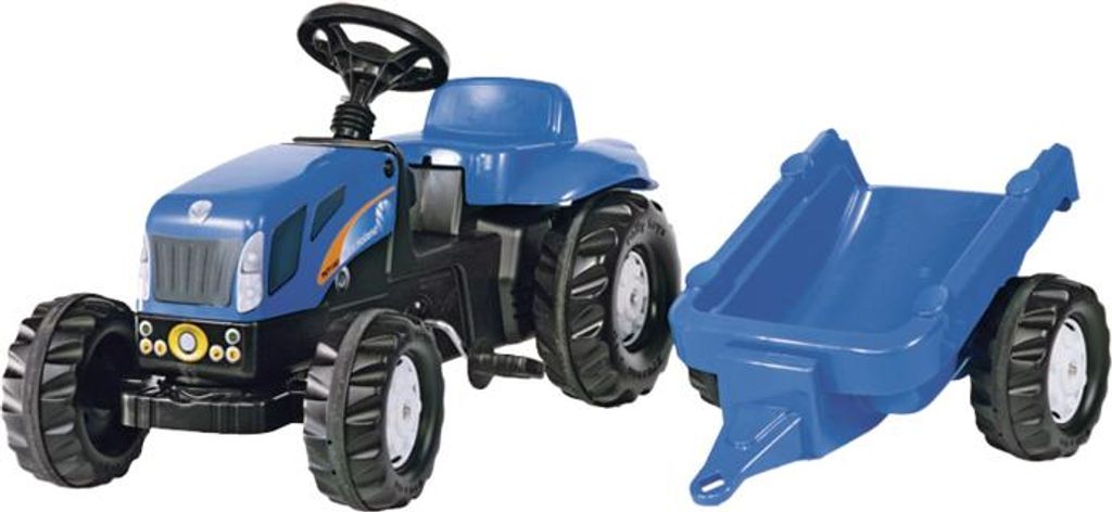 rolly toys Kid NH T 7040 Trettraktor mit Anhänger, Maße: Produktbild 