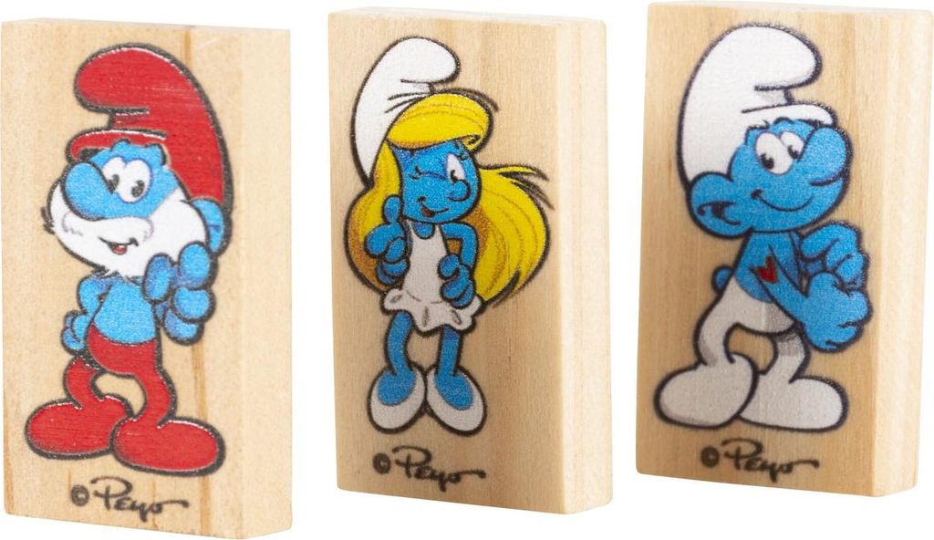 Duvo+ Nagerspielzeug Dominos "Die Schlümpfe"