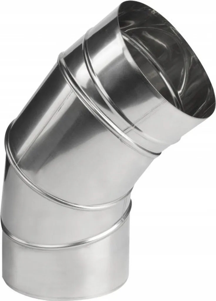 Raccordo a Gomito Regolabile Φ100 Acciaio Inox 0-90° Tubo Stufa