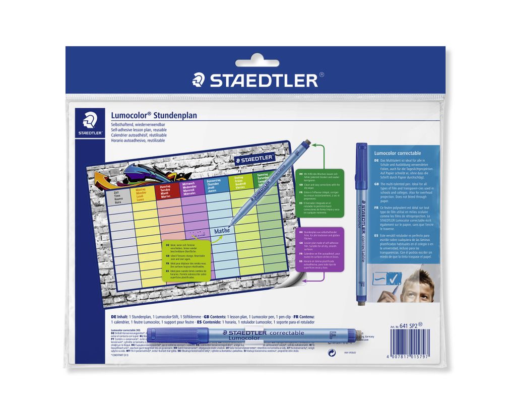 STAEDTLER Lumocolor Stundenplan Immagine del prodotto 