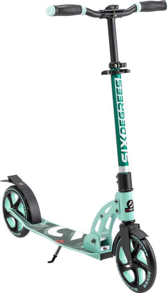 SIX DEGREES Aluminium Scooter mit Klappmechanismus u. Produktbild 