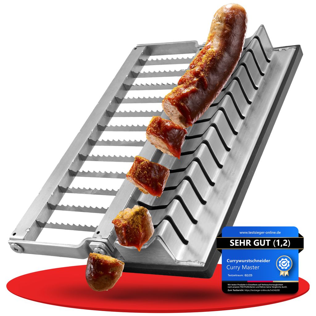 Currywurstschneider für Zuhause manuell Wurstschneider & Produktbild 