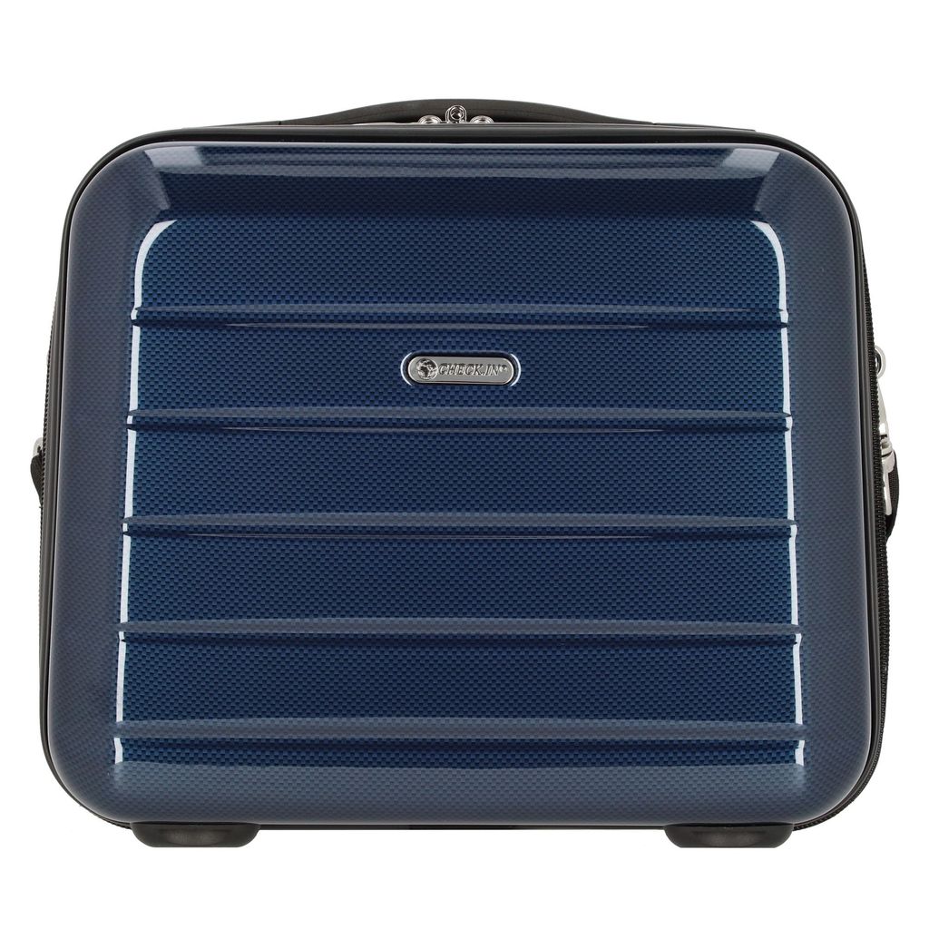 Check.In London 2.0 Hartschalen Beautycase Kosmetikkoffer , Farbe:Carbon Blau