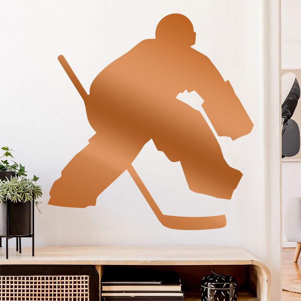 Eishockey Puck Spieler Figur Wandtattoo Wandaufkleber Wall Sticker - Dekoration, Küche, Wohnzimmer, Schlafzimmer, Badezimmer