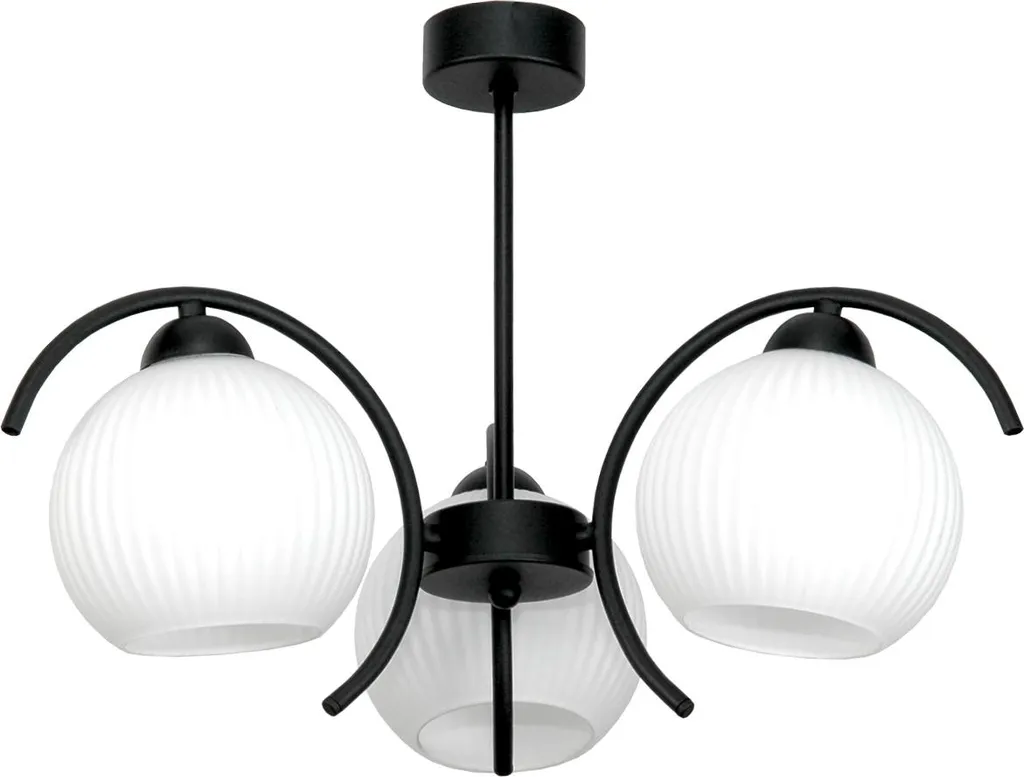 Lampe suspension noire 15-332 DANI pour éclairage cuisine et repas