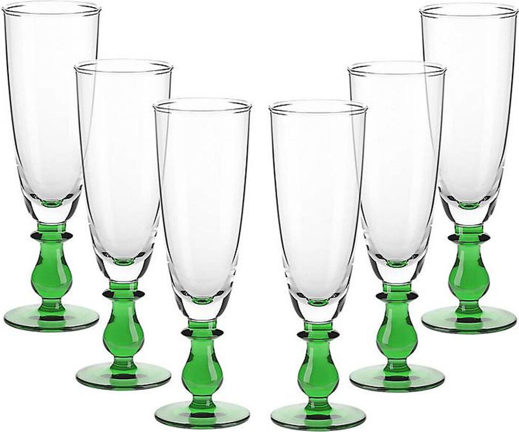 Eiscremeglas 6er-Set Calabria Amore Vero 24,5cm grün