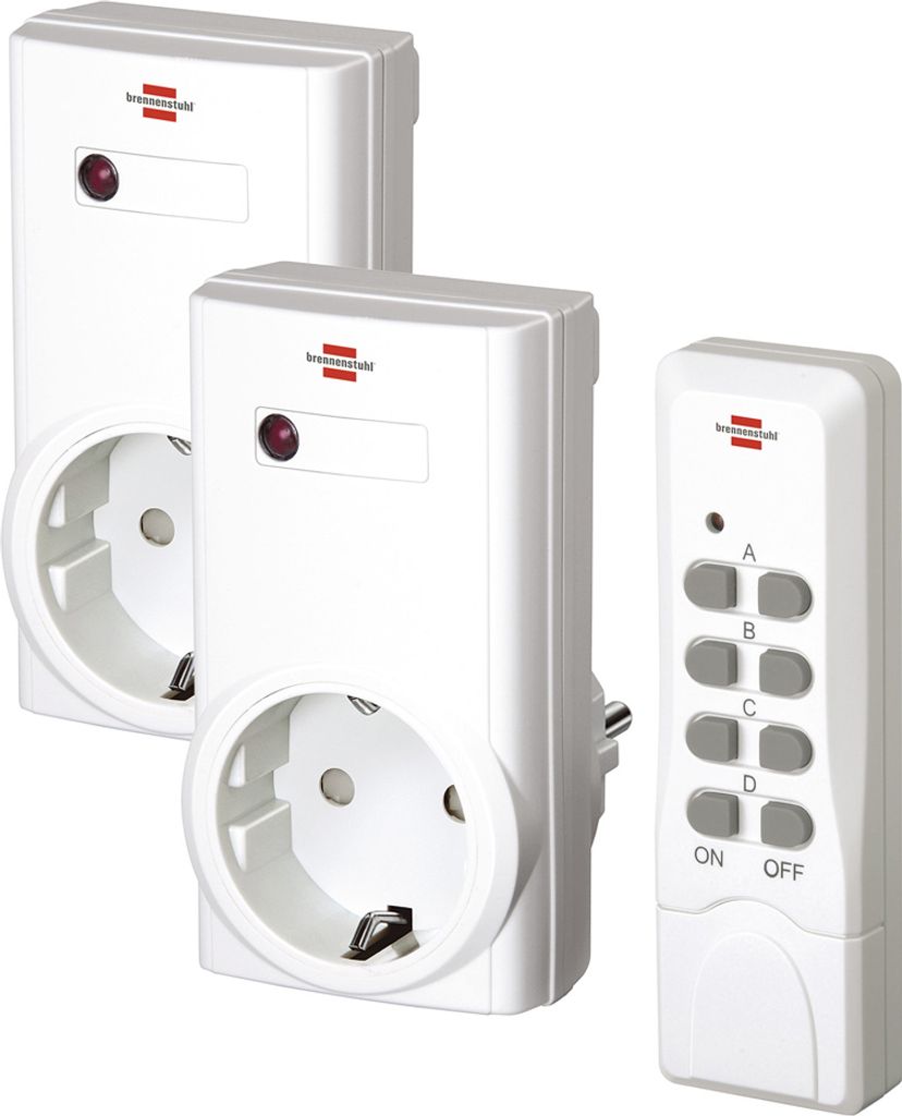 Brennenstuhl Funkschaltset 1000W 1x Sender 2x Empänger Zdjęcie produktu 