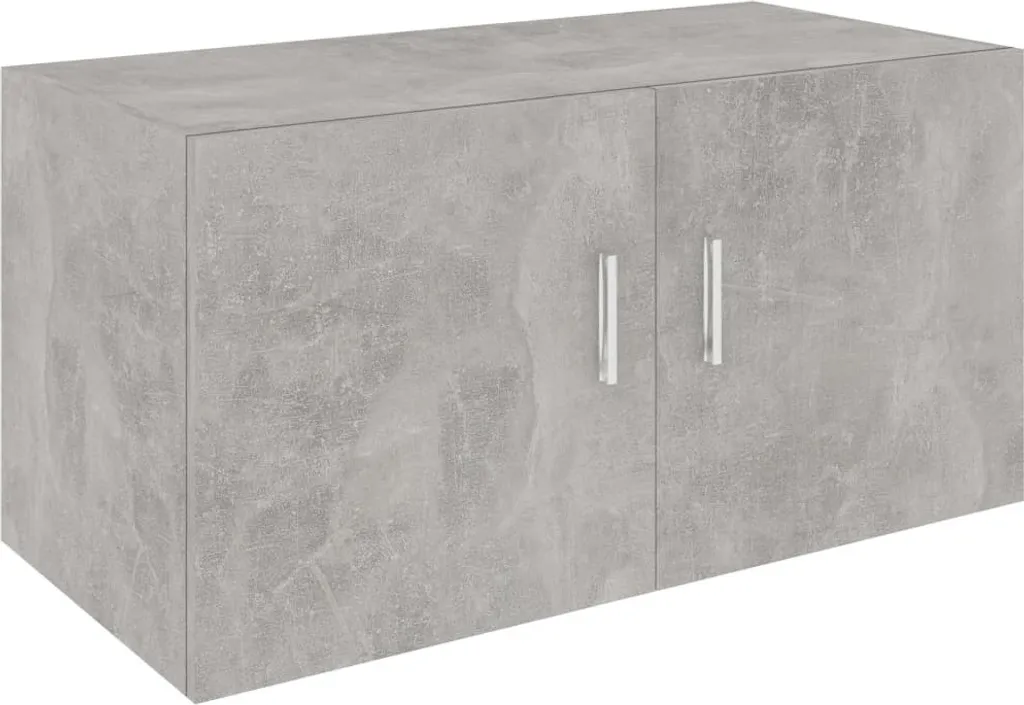Armoire murale 80 cm gris béton : fini le désordre avec ce meuble chic