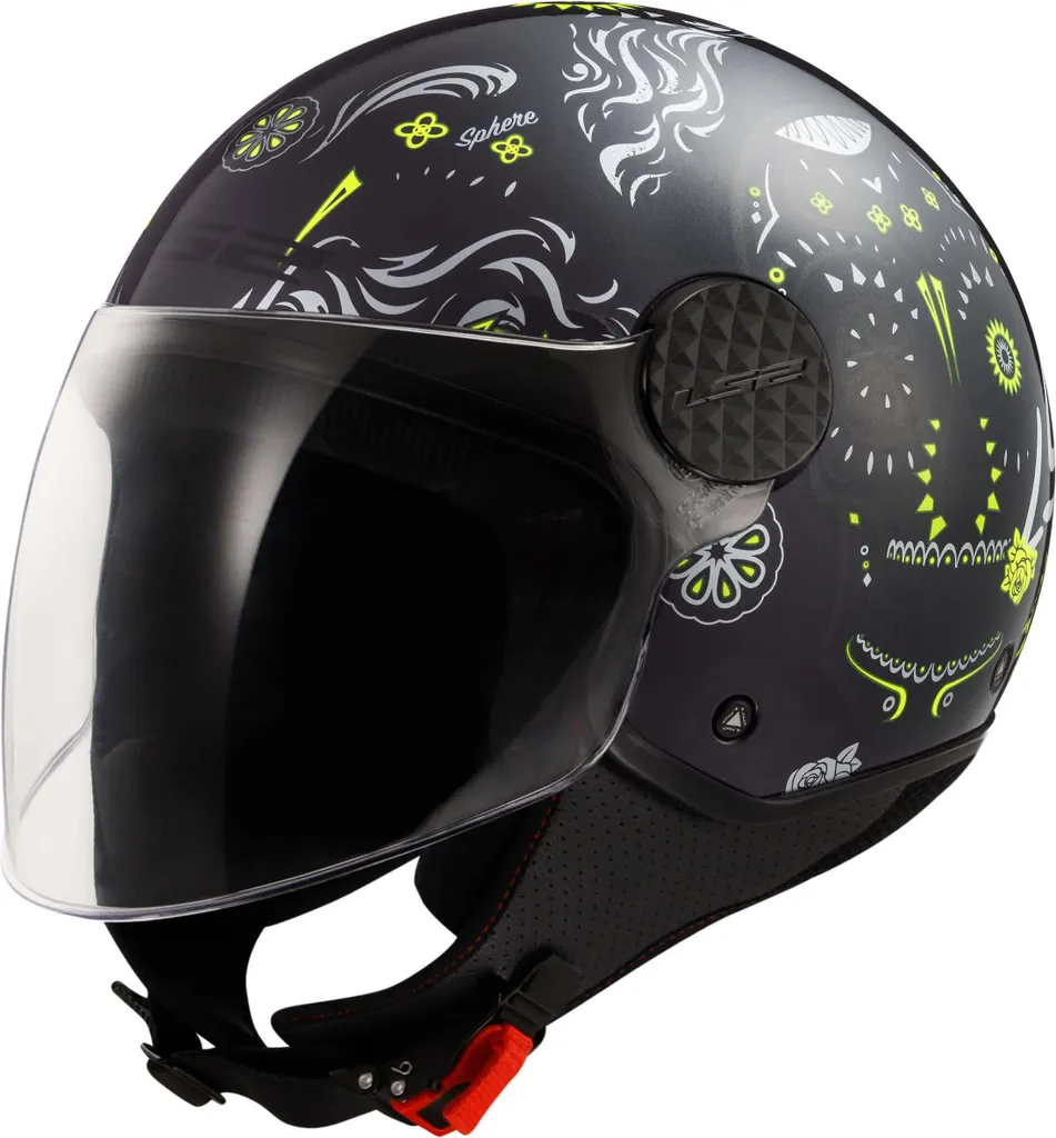 Casque jet de moto et scooter LS2 OF558 Sphere Lux II Maxca jaune